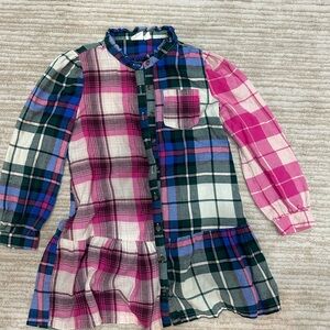 GAP Multicolor Plaid Kids Dress